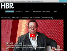 Tablet Screenshot of hbrproductions.com